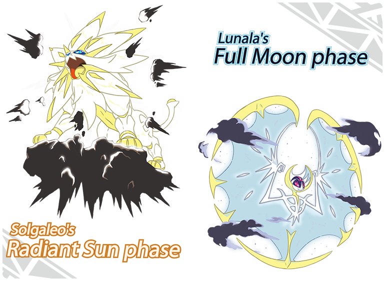 Smogon University on X: Radiant Sun Solgaleo and Full Moon Lunala