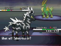 Pokémon Black White Cobalion